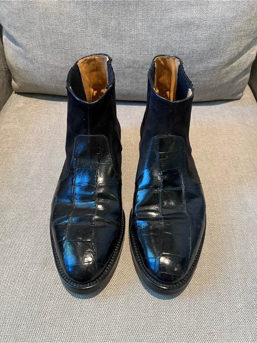 Giorgio’s of Palm Beach Black Men's Chelsea Boots - Classic Slip-On Dress Boots